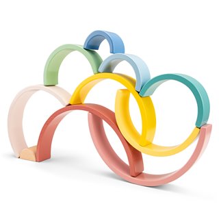 Wooden rainbow - 10pcs.